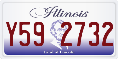 IL license plate Y592732
