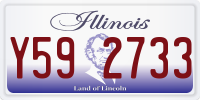 IL license plate Y592733