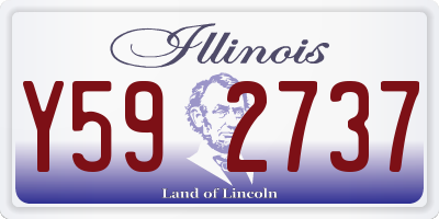 IL license plate Y592737