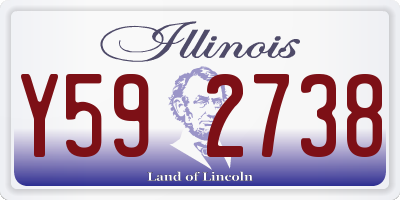IL license plate Y592738