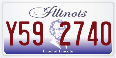 IL license plate Y592740