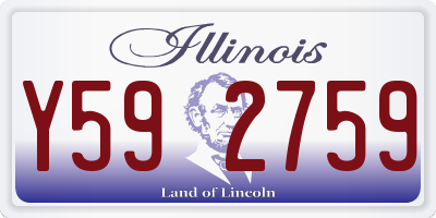 IL license plate Y592759