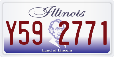 IL license plate Y592771