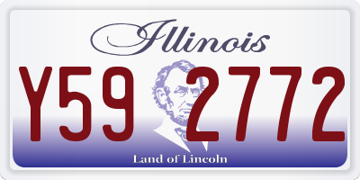 IL license plate Y592772
