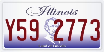 IL license plate Y592773