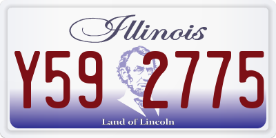 IL license plate Y592775