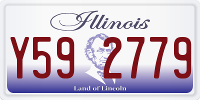 IL license plate Y592779