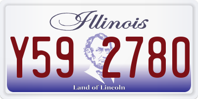 IL license plate Y592780