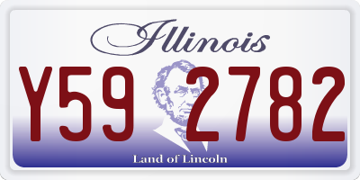 IL license plate Y592782