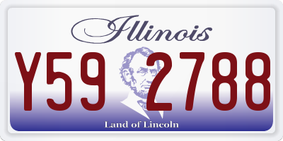 IL license plate Y592788