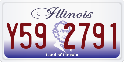 IL license plate Y592791