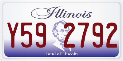 IL license plate Y592792
