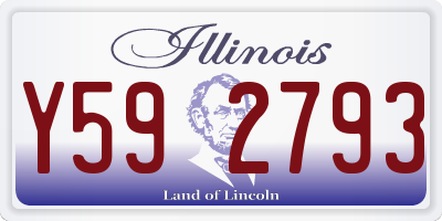IL license plate Y592793