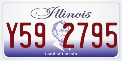 IL license plate Y592795