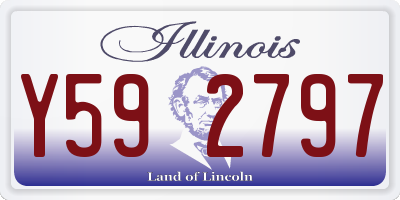 IL license plate Y592797