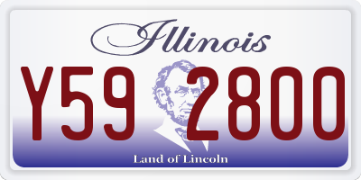 IL license plate Y592800