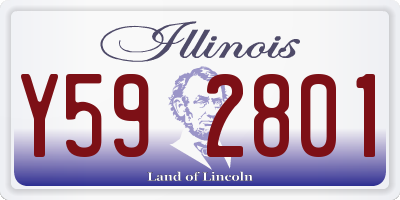 IL license plate Y592801