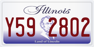 IL license plate Y592802