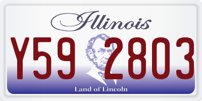 IL license plate Y592803