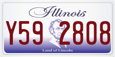 IL license plate Y592808
