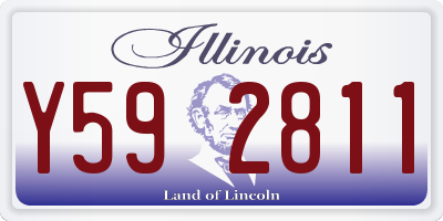 IL license plate Y592811