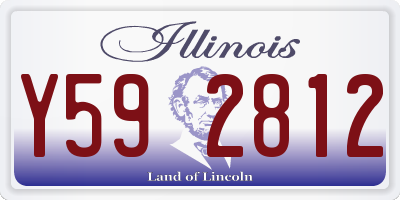 IL license plate Y592812