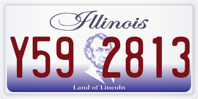 IL license plate Y592813