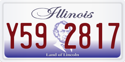IL license plate Y592817