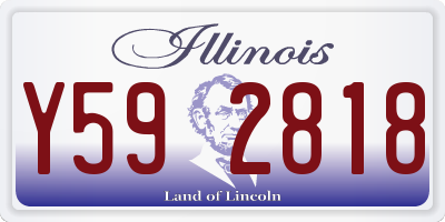 IL license plate Y592818