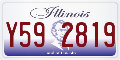 IL license plate Y592819