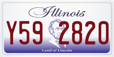 IL license plate Y592820