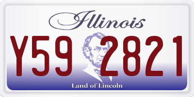 IL license plate Y592821