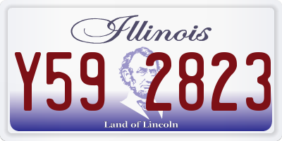 IL license plate Y592823
