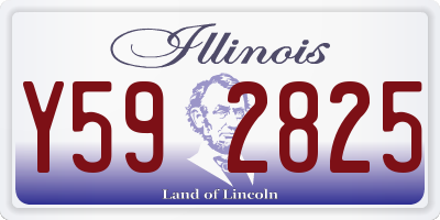 IL license plate Y592825