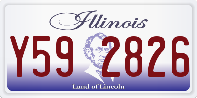IL license plate Y592826