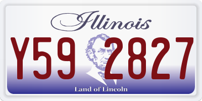 IL license plate Y592827