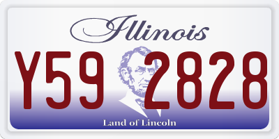 IL license plate Y592828