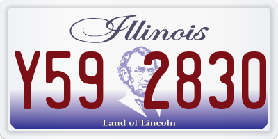IL license plate Y592830