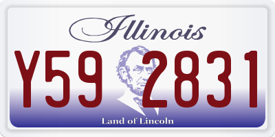 IL license plate Y592831