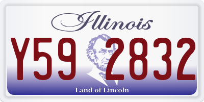 IL license plate Y592832