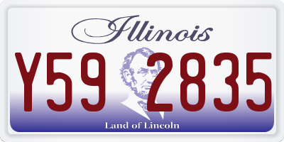 IL license plate Y592835