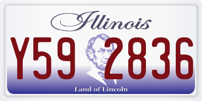 IL license plate Y592836