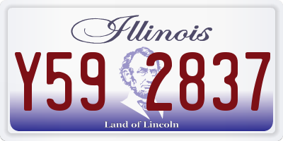 IL license plate Y592837