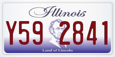 IL license plate Y592841