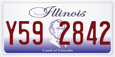 IL license plate Y592842
