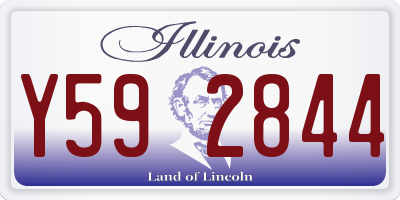 IL license plate Y592844