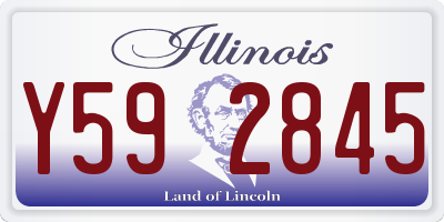IL license plate Y592845