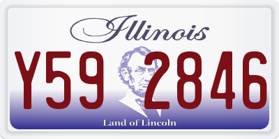 IL license plate Y592846