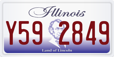 IL license plate Y592849
