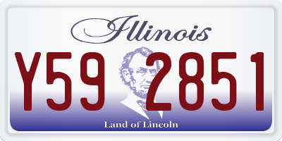 IL license plate Y592851